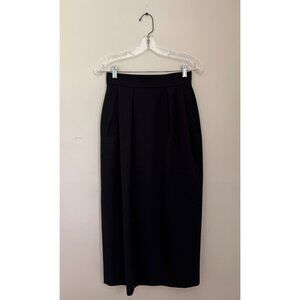 3 For $10 Thomson Womens Size 6 Vintage Black Maxi Skirt Career Wear Pockets